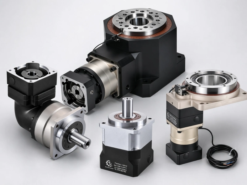 Robotics gearbox solutions with planetary gearbox and hollow rotary table