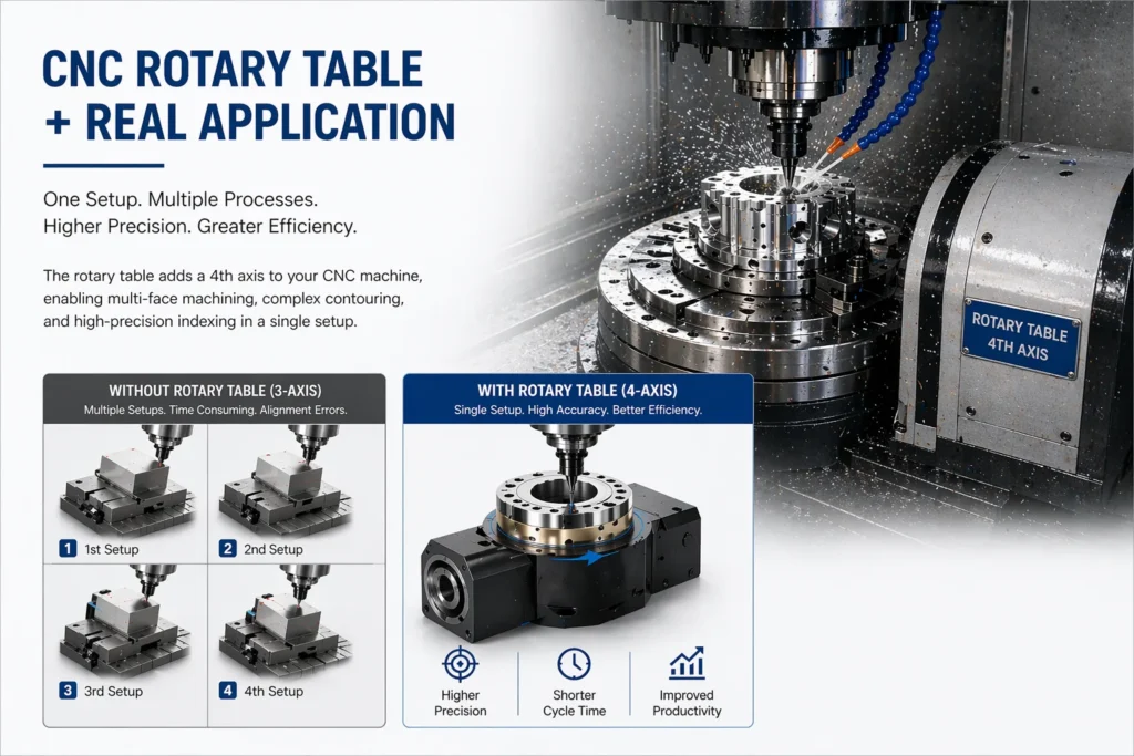 How hollow rotary table Integrates With Machine