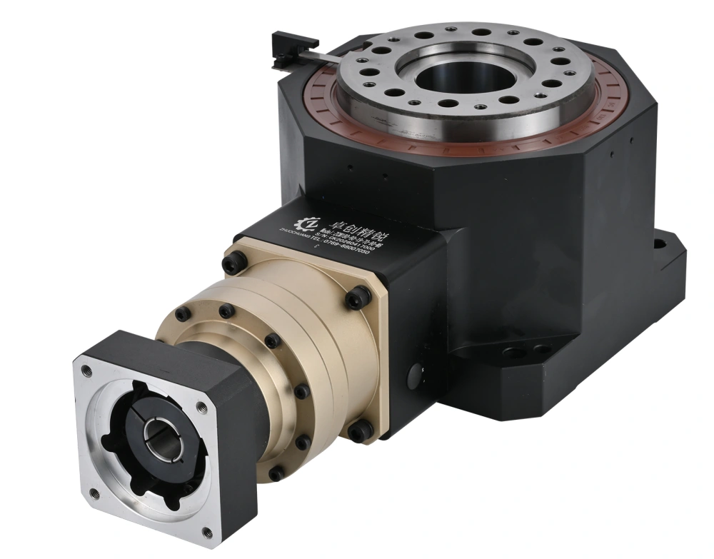 Hollow rotary table for automation equipment with central bore design