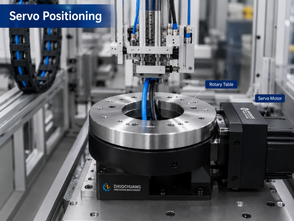 Hollow rotary table used for servo rotary positioning in automation equipment