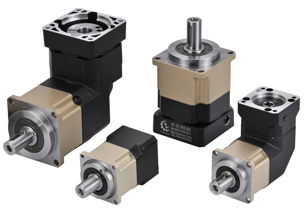 planetary gear reducer product range with inline and right angle types
