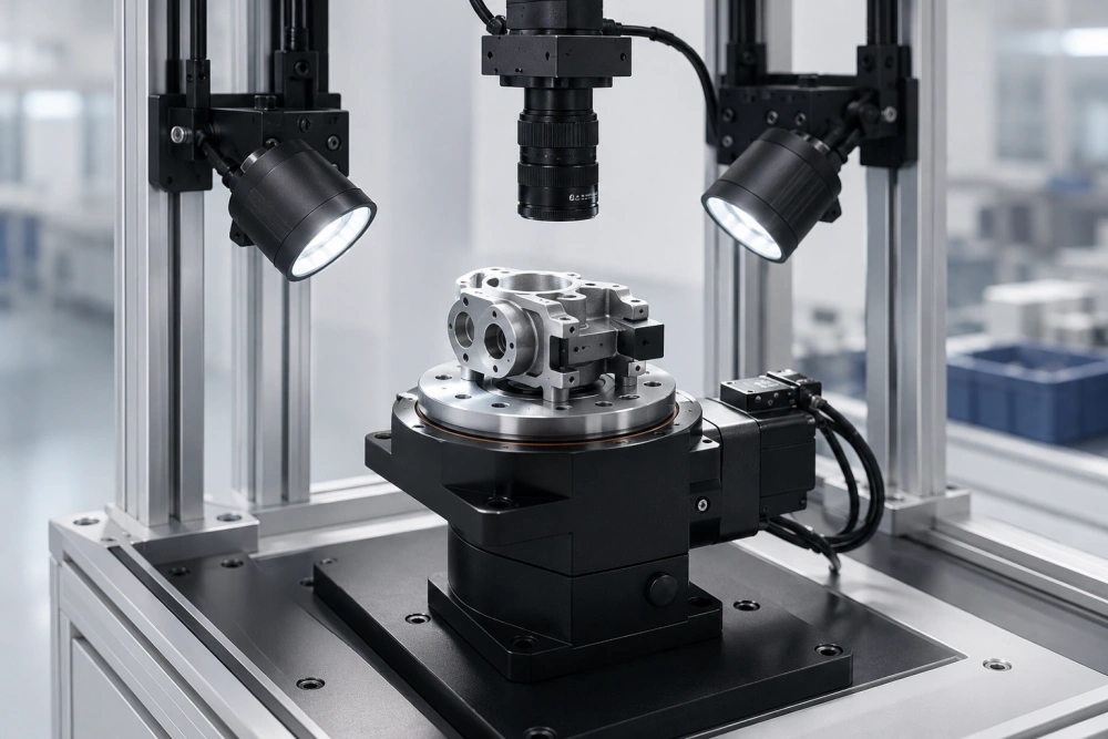 Servo rotary table used for rotary positioning in automated inspection equipment