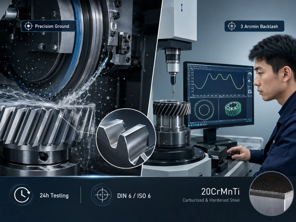 High precision epicyclic planetary gears manufactured by Zhuochuang in Dongguan