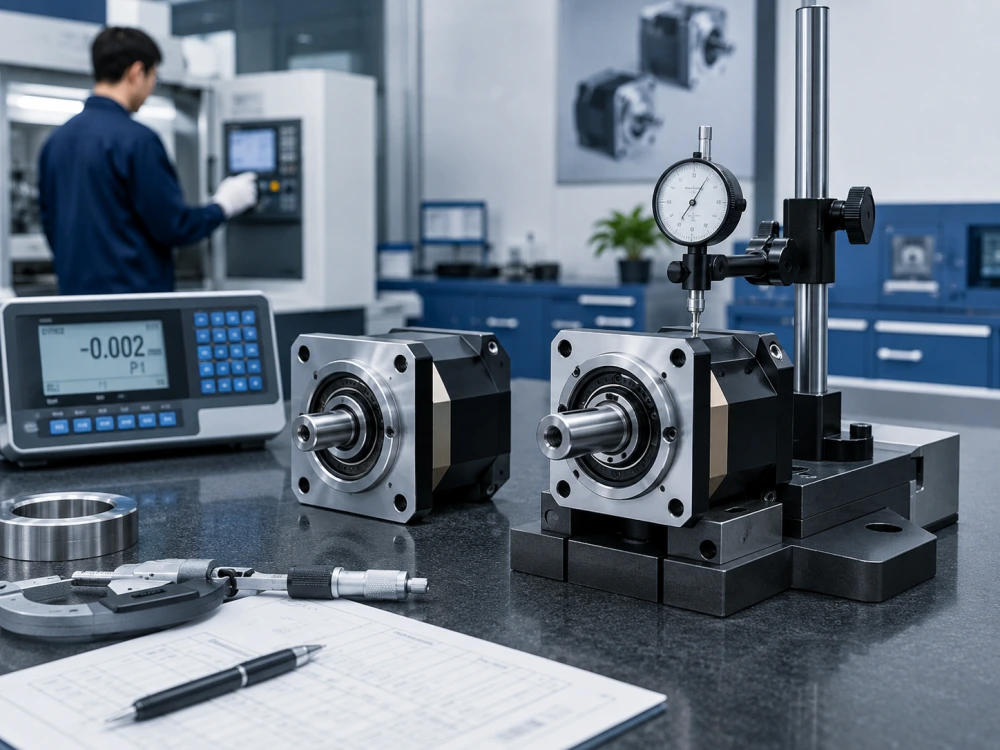 planetary gearbox backlash testing and quality inspection