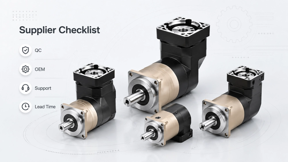 gearbox supplier selection checklist for industrial automation