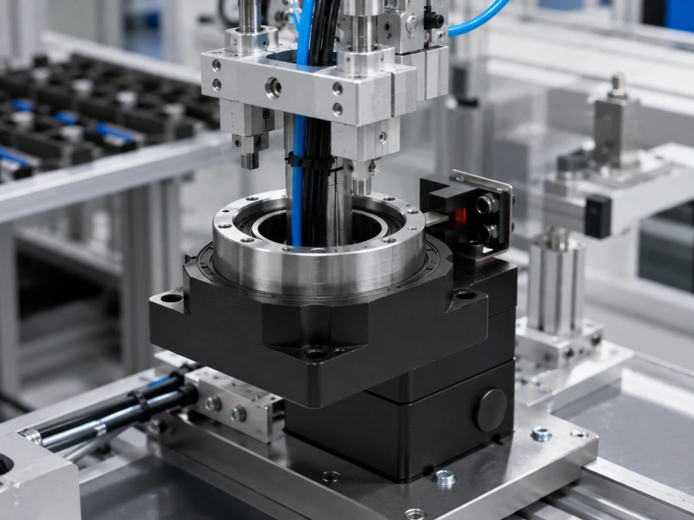Hollow rotary actuator with cable routing for automation equipment
