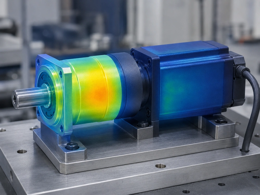 Planetary gearbox overheating during servo motor operation