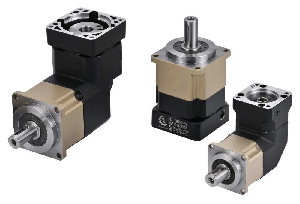 planetary gearbox types including inline right angle and output designs