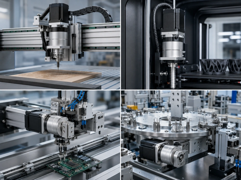 Stepper Motor Planetary Gearbox Applications Stepper motor planetary gearbox applications in CNC, 3D printing, pick-and-place and automated assembly