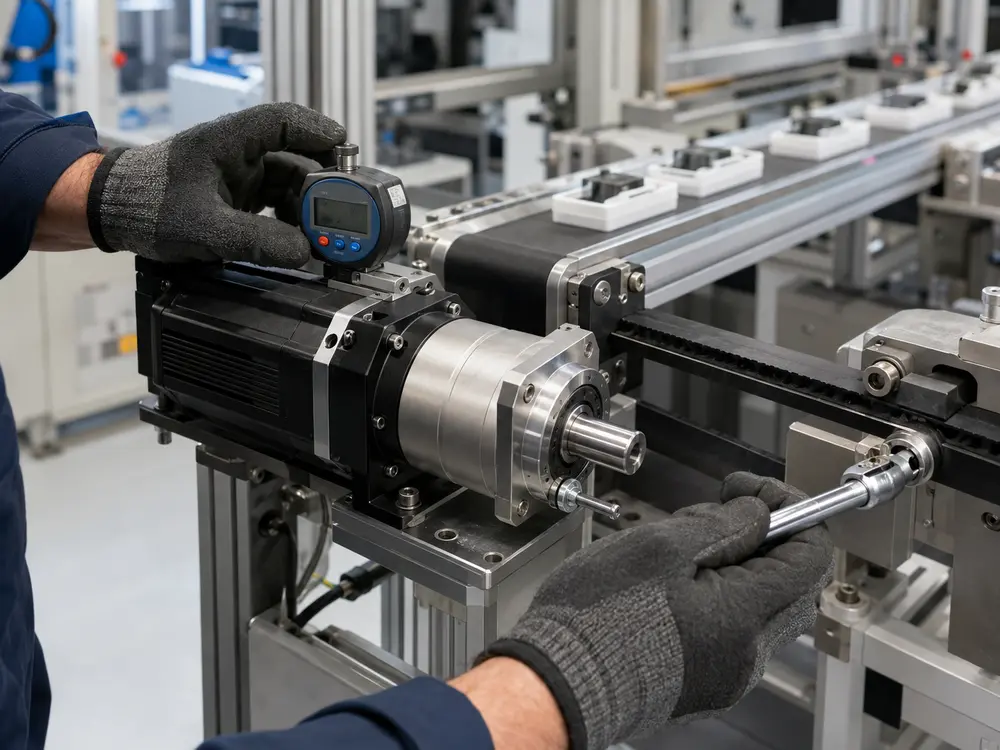 Zhuochuang precision planetary gearbox installed on a servo conveyor upgrade