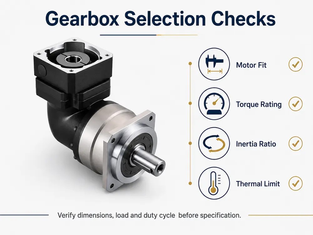 precision planetary gearbox selection selection checks