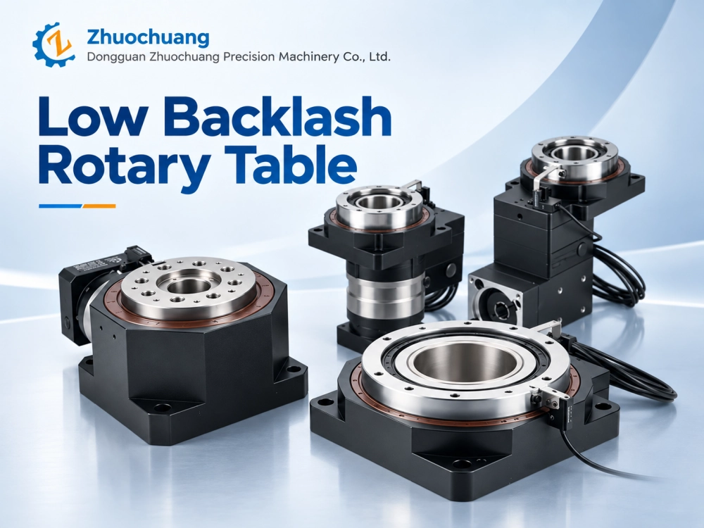 Low backlash rotary table product overview with multiple Zhuochuang rotary table models
