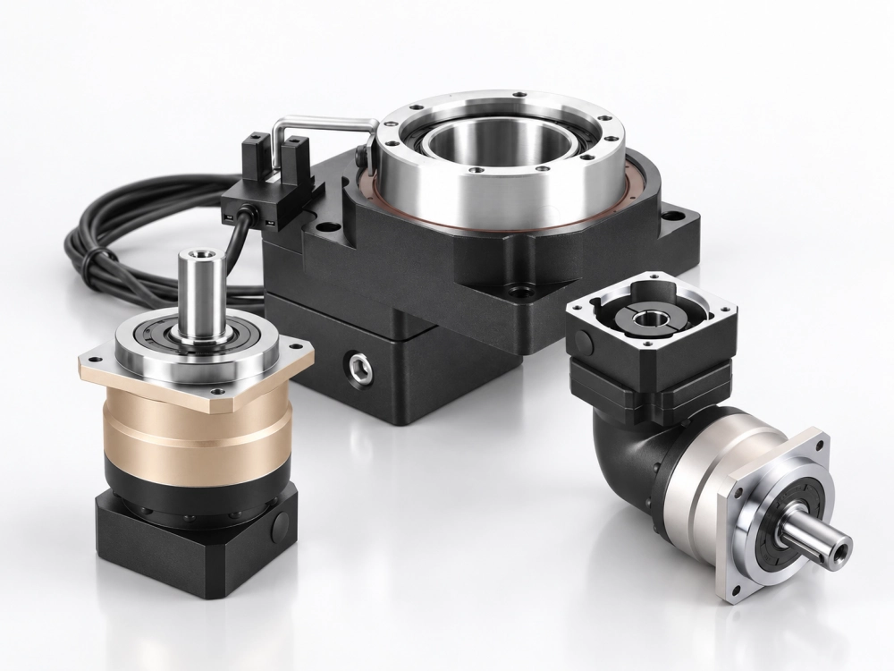 hollow rotary table and precision planetary gearbox for semiconductor manufacturing equipment