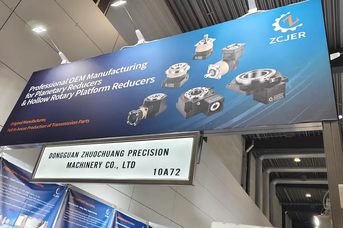 Zhuochuang planetary gearboxes and hollow rotary tables at AMB 2026 Stuttgart