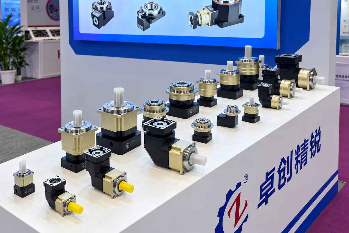 Precision planetary gearboxes displayed by Zhuochuang at CIOE