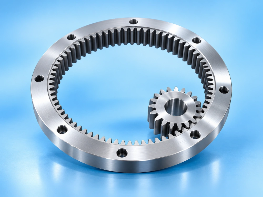 Internal ring gear with precision machined internal teeth for planetary gearbox